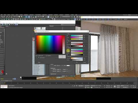 Видео: Урок 4-13 Создание материала штор и тюли в CoronaPhysicalMtl