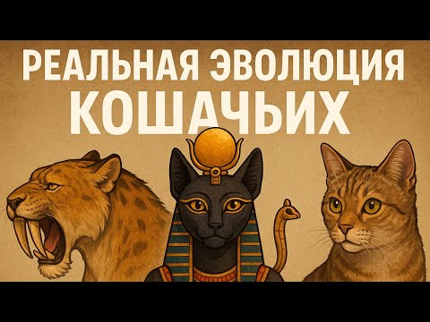 Видео: Реальная Эволюция Кошачьих: Саблезубый Тигр, Египетские Боги и Коты XXI века