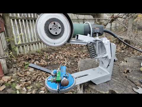 Видео: Станок для заточування ланцюгів болгаркою