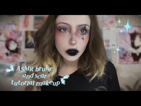 Видео: ASMR bruise and scar tutorial makeup ᡣ • . • 𐭩 ♡ АСМР рисуем синяки, шрамик и болтаем