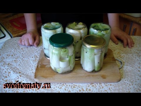 Видео: Маринованный лук порей на зиму
