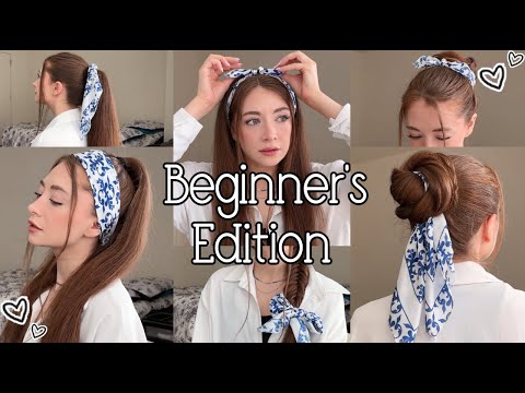 Видео: 20+ простых причесок с шелковым шарфом для начинающих!