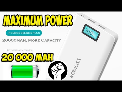 Видео: Обзор и тест Power Bank Romoss Sense 6 plus на  20 000 mah. Реально или обман?