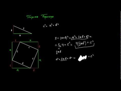 Видео: Доказательство теоремы Пифагора
