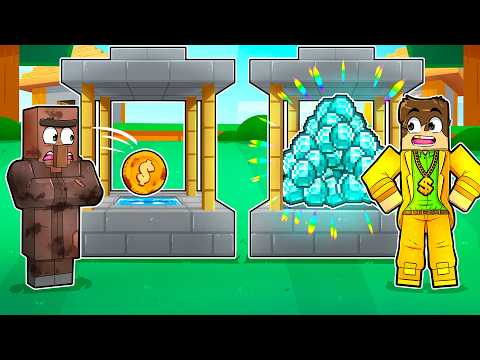 Видео: Превращение бедного колодца желаний в богатый в Minecraft..