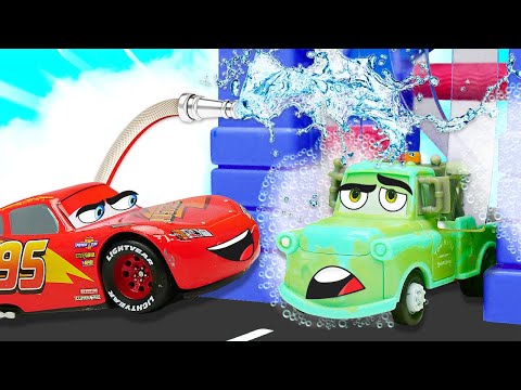 Видео: Очень грязный Мэтр на автомойке! Игрушки Тачки в видео про машинки для мальчиков