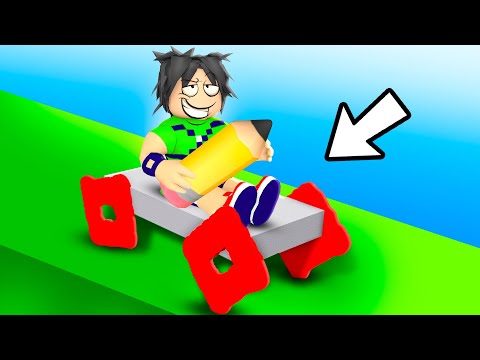 Видео: РИСУЮ СУМАСШЕДШИЕ КОЛЁСА, ЧТОБЫ ПОБЕДИТЬ В ROBLOX!! (Wheel Drawing Obby)