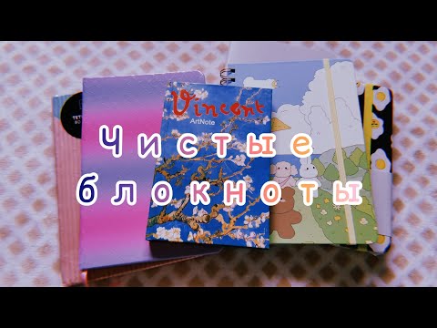 Видео: моя коллекция чистых блокнотов