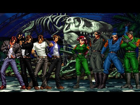 Видео: [KOF Mugen] Команда Кё Кусанаги против команды Хейдерна