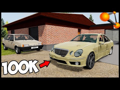 Видео: МЕРСЕДЕС ЗА СОТКУ! Битый НО ЕДЕТ! - BeamNg Drive