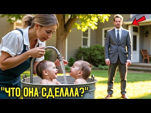 Видео: Овдовевший Миллионер Увидел, Как Его Няня Купает Близнецов В Бочке… И Влюбился В Неё