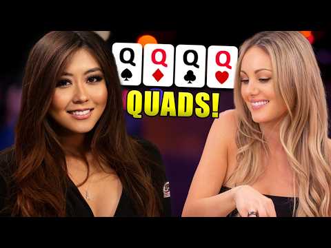 Видео: 13 раз подряд QUADS попал в Poker Night in America
