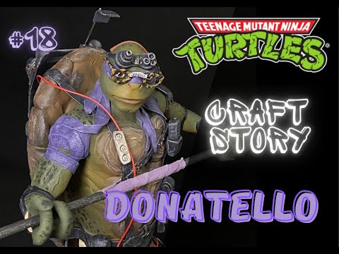 Видео: Sculpting DONATELLO from TMNT (Timelapse)/Лепим Донателло из черепашек ниндзя.