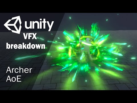 Видео: Атака по площади (Area of Effect) | Урок по созданию игровых спецэффектов для лучника в Unity