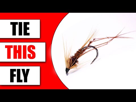 Видео: Вяжем мушку для ловли форели в неподвижной воде — Leggy Cruncher