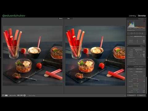 Видео: Обработка фуд фото в lightroom #ЭД_raw 05