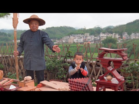 Видео: Дед Аму показал все сделанные им предметы, такие как любанские замки, большие мечи и т. Д.