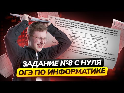 Видео: Разбор всех типов 8 задания | ОГЭ по информатике