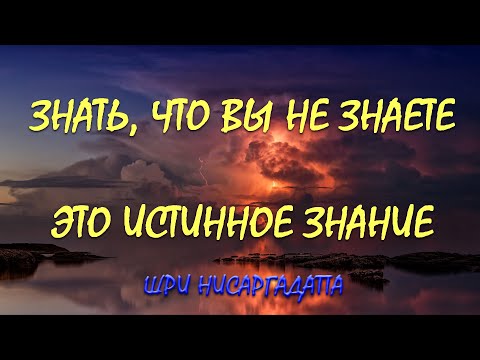 Видео: Знать ,что вы не знаете - это истинное знание [Н. Махарадж]