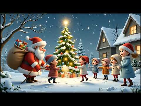 Видео: Новогодний хоровод | Белые-белые в декабре | Новый год | Ёлка | Песни детям | Мультик | Новая версия