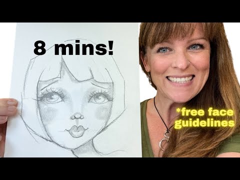 Видео: Как я рисую и затеняю причудливое лицо всего за 8 минут (ПЛЮС 7 рекомендаций по рисованию лица БЕ...