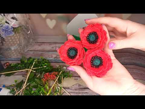 Видео: Собираю композицию из мыла с маками на заказ. Мыловарение