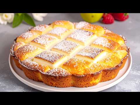 Видео: Яблочный пирог с двумя яблоками, который тает во рту! Просто и вкусно