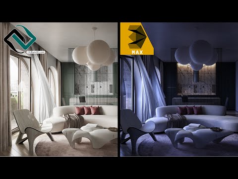 Видео: Ночной свет в CORONA RENDER и 3D MAX.