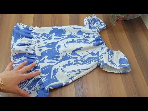 Видео: Пошив платья для девочки/пошив платья на резинке по плечам/пошив платья с рюшами 3 года 🧚‍♂️