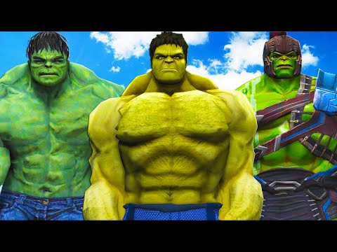 Видео: невероятный халк против большого халк против гладиатора халк