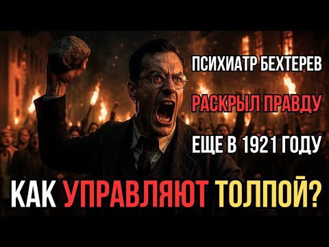 Видео: Бехтерев РАСКРЫЛ 23 закона толпы в 1921 | как управляют массами людей