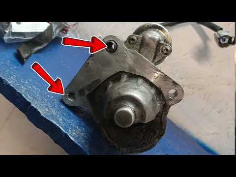 Видео: Как снять стартер Мазда 5 1.6 дизель