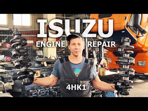 Видео: ЯПОНСКИЙ ДВИГАТЕЛЬ С 2 КОЛЕНВАЛАМИ. ISUZU 4HK1