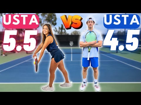 Видео: Могу ли я победить женщину USTA 5.5?