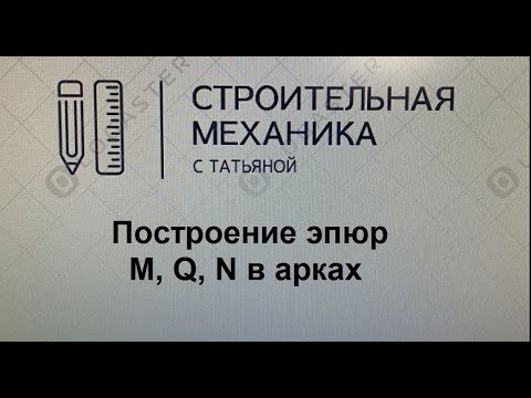 Видео: Построение эпюр в арках