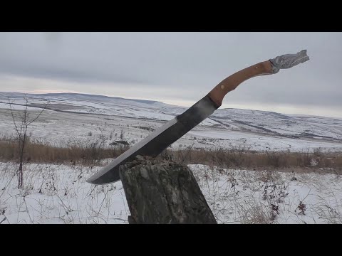 Видео: Мессер из напильника. Краштест и проверка мифа о мечах из напильника