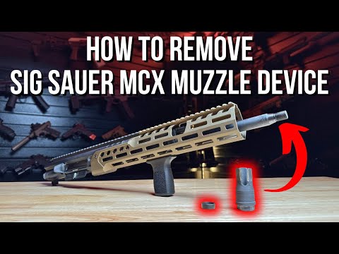 Видео: Как снять дульное устройство SIG MCX Spear