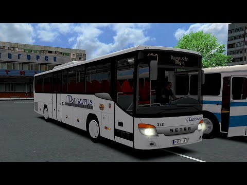 Видео: Omsi 2 Setra S415UL в окраске г. Даугавпилс