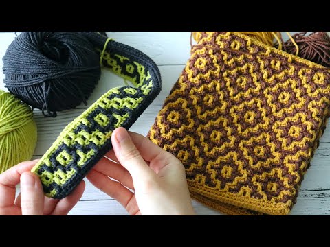 Видео: Мое новое увлечение Мозаичное вязание крючком