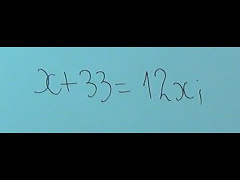 Видео: 063101 Розвязування рівнянь 1 6