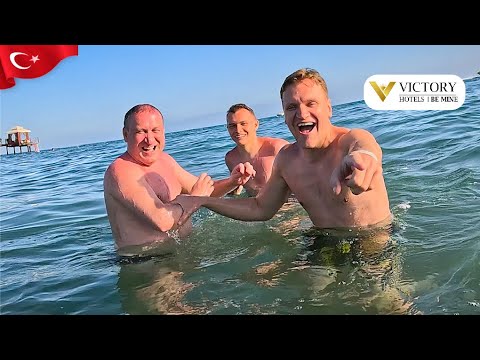 Видео: МОРЕ и ПЛЯЖ отеля Victory Be Mine 5* ТУРЦИЯ