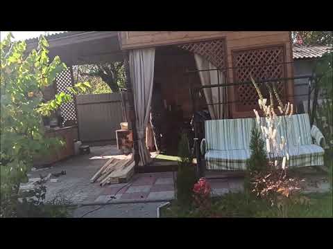 Видео: Переделка на участке, сажаем клубнику, печем пиццу и гуляем.