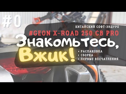 Видео: GEON X-ROAD 250 PRO: Знакомьтесь, мой новый мотоцикл Вжик! Распаковка и сборка китайского мотоцикла