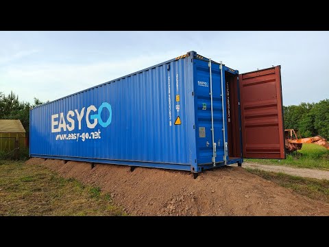 Видео: Покупка и установка 40 футового контейнера 5.06.2025г.