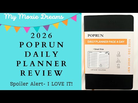 Видео: Обзор и обзор ежедневника PopRun 2026 | Подробное сравнение с Pocket Moleskine Daily
