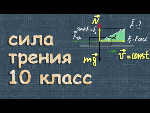 Видео: СИЛА ТРЕНИЯ | коэффициент трения | ДИНАМИКА