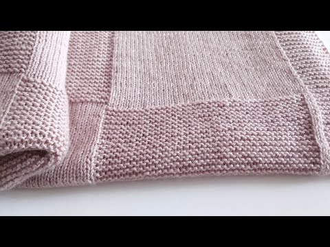 Видео: Детский плед | Вязяние спицами | Идея узора для пледа
