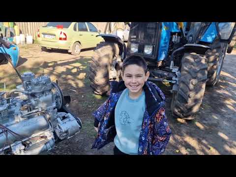 Видео: ЗІЛ 130 Заміна двигуна на новий👍👍👍