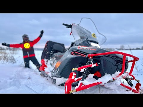 Видео: Пухляк по пояс! Новинка сезона снегоход Ikudzo Hunter, обалденный аппарат!