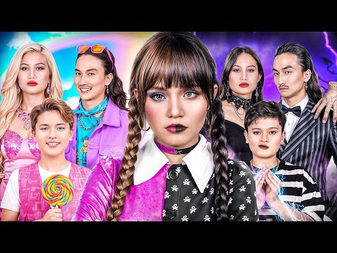 Видео: Наша Семья Стала Семьей Аддамс В Реальной Жизни! Барби Стала Wednesday!